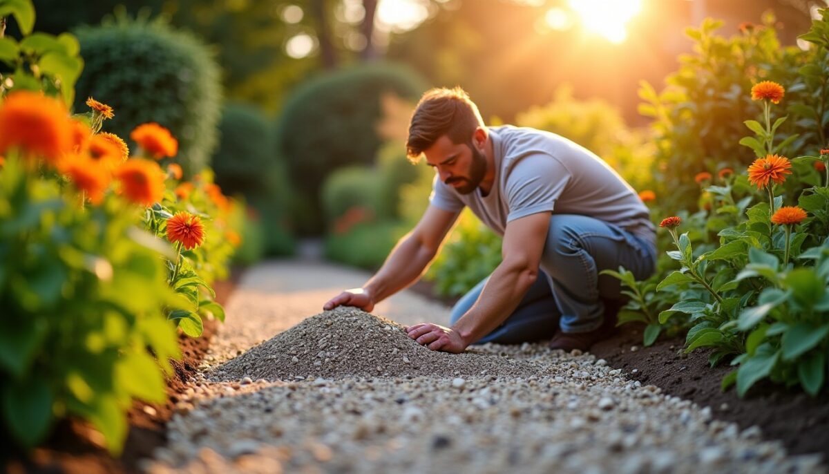 Poser du gravier sans décaissement : guide pratique et astuces faciles pour un résultat impeccable Poser du gravier sans décaissement : guide pratique et astuces faciles pour un résultat impeccable