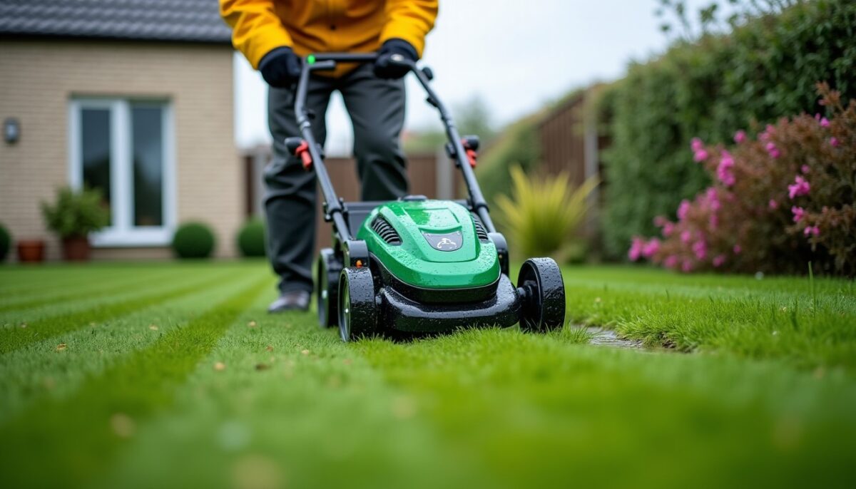Tondre une pelouse humide avec une tondeuse électrique : précautions à prendre et astuces pratiques