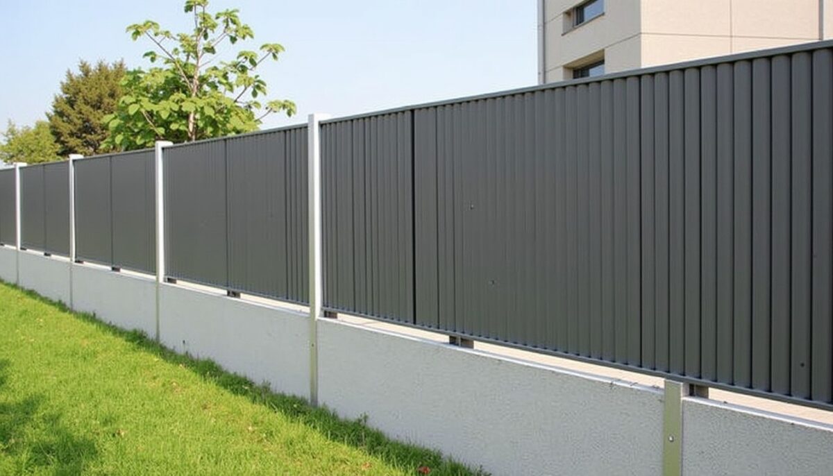 Quel est le prix au mètre linéaire pour la pose d’une clôture rigide avec soubassement en béton ?